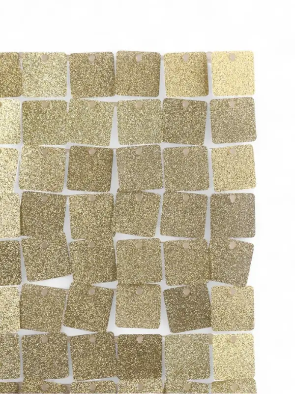 Панель с пайетками для фотозоны 30*30 см золото с блёстками