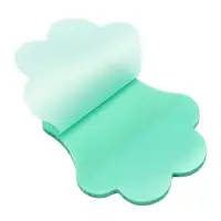 Блок-закладка с липким краем пластик Лапка 50л, зеленый, 45мм х 45мм  CALLIGRATA