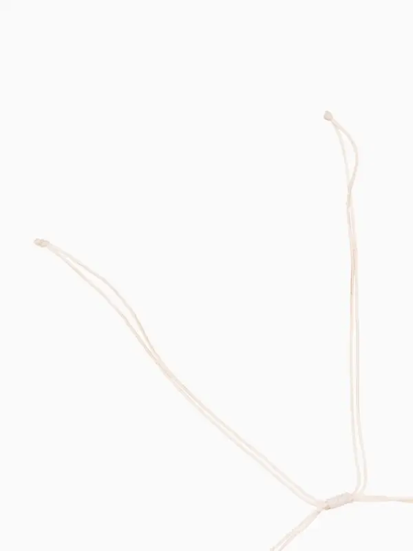 Браслет на ногу, анклет, длина 20 см, белый