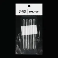 Полоски под ремешки, на клеевой основе, набор - 4 шт., силиконовые, 9.5&times;0.7 см., прозрачные