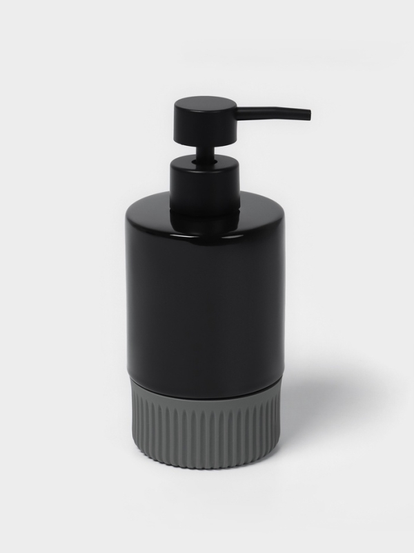 Набор для ванной "Глянец" 3 предмета (дозатор для мыла, стакан, мыльница)