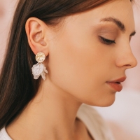 Серьги ассорти &laquo;Ветер&raquo; бабочка, малые, цвет белый в золоте