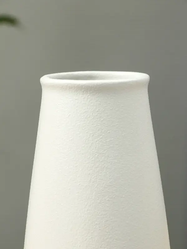 Ваза керамика настольная "Шерон" классика, 19,5х9,5х7 см, белый