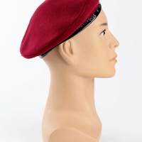Берет военного, цвет бордовый