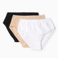 Набор женских трусов слипы (3 шт), цвет белый, размер 50 (XL) Набор женских трусов слипы (3 шт), цвет белый, размер 50 (XL)