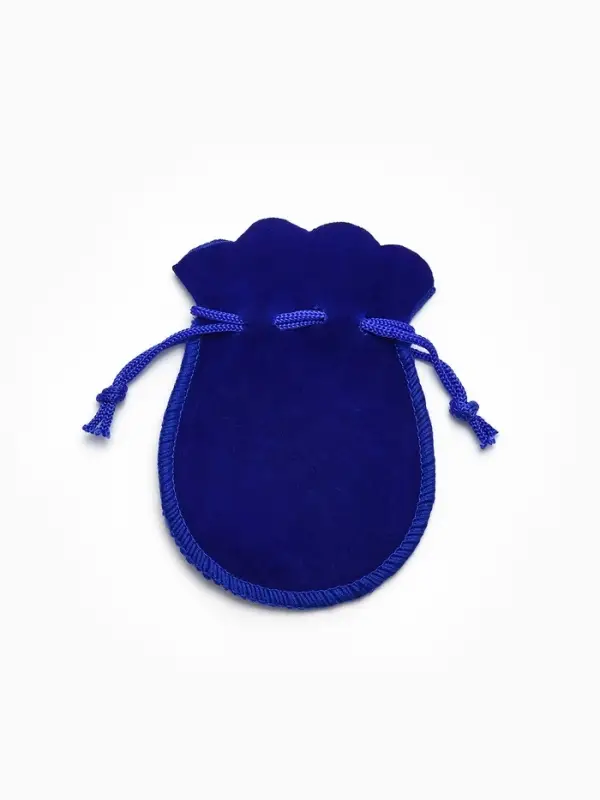 Мешочек бархатный, 7&times;9 (размер полезной части 7&times;6), синий