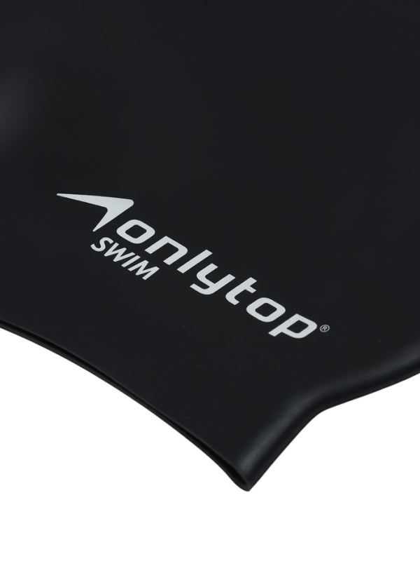 Шапочка для плавания силиконовая 56 гр, цвет черный