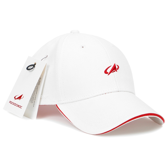 Кепка РОСКОСМОС х ONLYTOP, р. 56-58, цвет белый