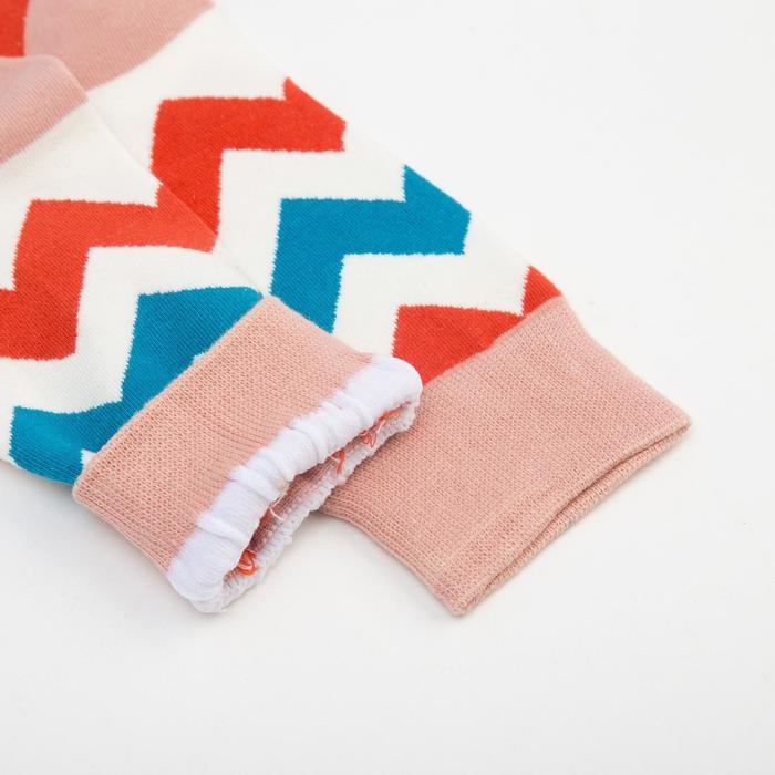 Носки MINAKU &laquo;Зигзаги&raquo;, размер 36-39 (23-25 см)