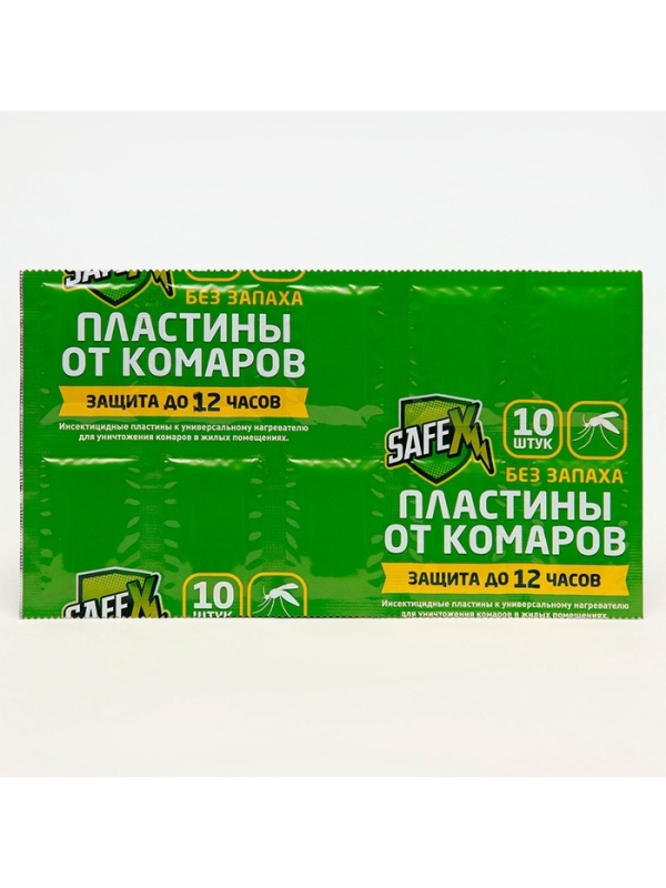 Комплект от комаров SAFEX( фумигатор+пластины), 1 шт.