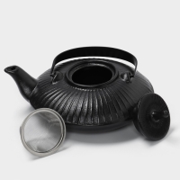 Чайник заварочный с ситом 0,7 л, Magistro Black Swan, черный