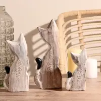 Сувенирный набор дерево "Кошки белые" (15,20,25) 15х8х25 см