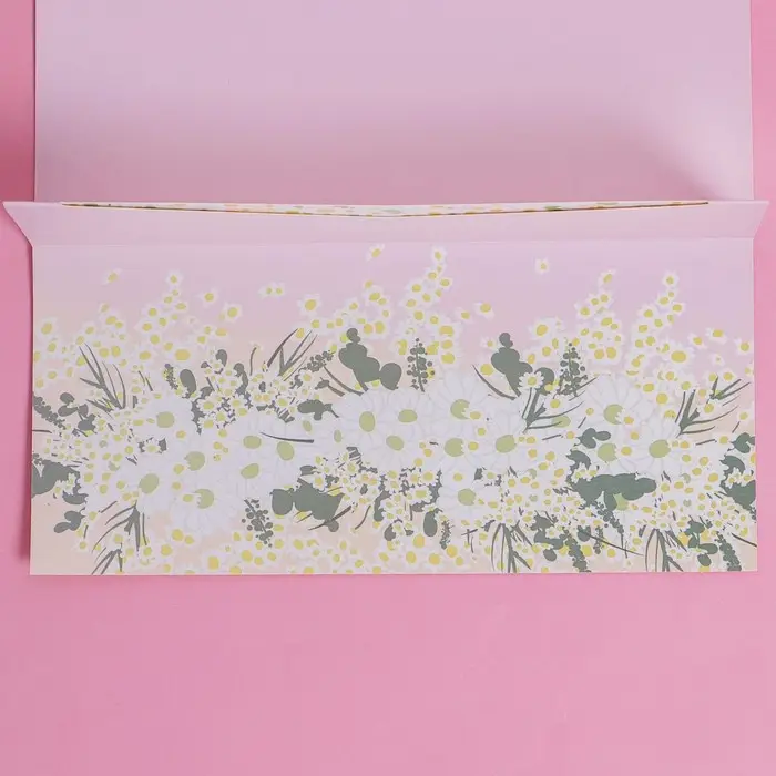 Конверт подарочный с внутренним карманом &laquo;Самой прекрасной&raquo;, цветы, 20 &times; 9,5 см