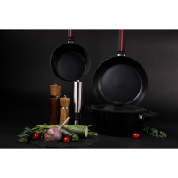 Ковш Magistro Flame, 2,3 л, d=20 см, h=8,8 см, с крышкой, антипригарное покрытие, индукция