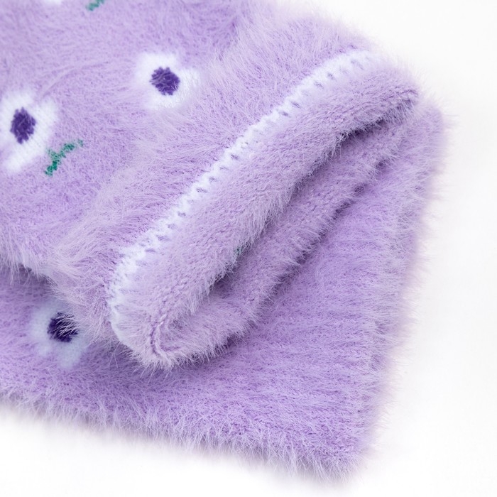 Носки женские махровые MINAKU &laquo;Цветочки&raquo;, размер 36-39 (23-25 см)