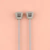 Спицы для вязания, прямые, с тефлоновым покрытием, d=2 мм, 35 см, 2 шт.