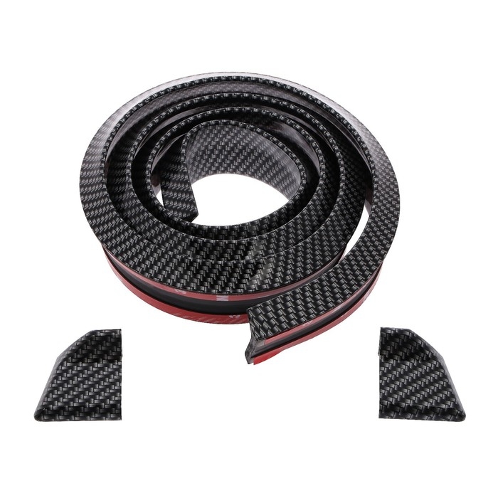 Спойлер для автомобиля, 4,5&times;150 см, универсальный, под карбон, черный