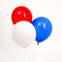 Шар латексный 12" &laquo;Триколор&raquo;, пастель, набор 30 шт., цвета синий, белый, красный