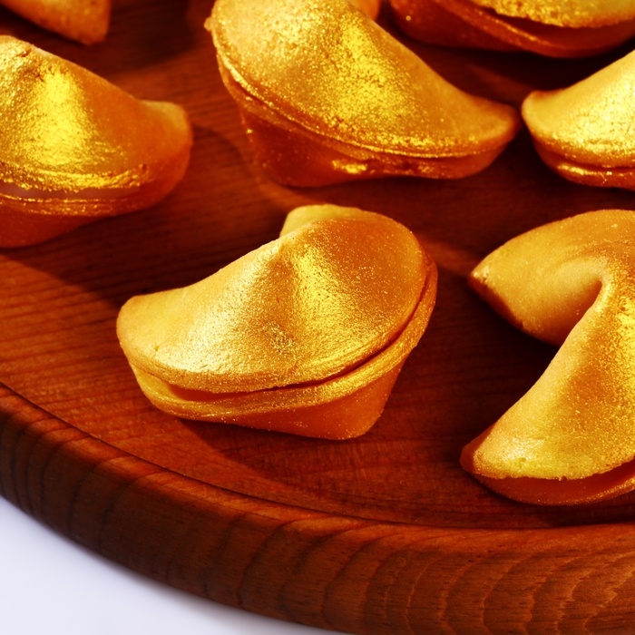 Печенье песочное с предсказанием золотое, 30 шт Печенье песочное с предсказанием золотое, 30 шт