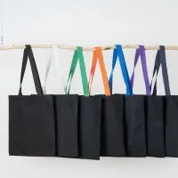 Холщовая сумка BrighTone, черная с черными ручками