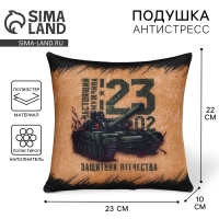 Подушка-антистресс декоративная &laquo;Защитник Отечества&raquo;, 21х20 см