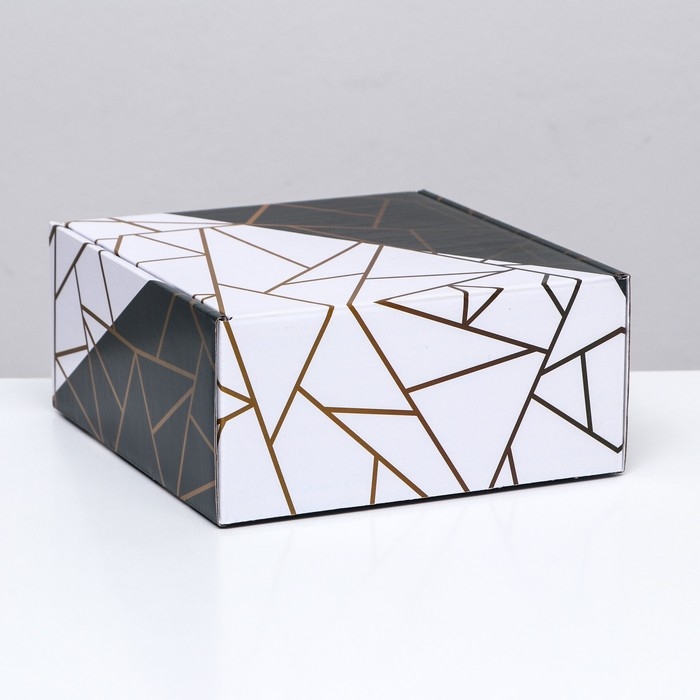 Коробка самосборная, без окна &laquo;Галограмма&raquo; 19 х 19 х 9 см