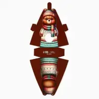 Коробка складная с окном &laquo;Мишка&raquo;, 6 х 12.4 х 3.5 см