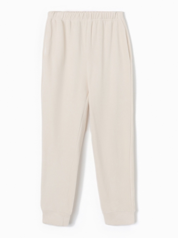 Брюки флисовые мужские спортивные MINAKU: Fleece Soft цвет бежевый, р-р 46