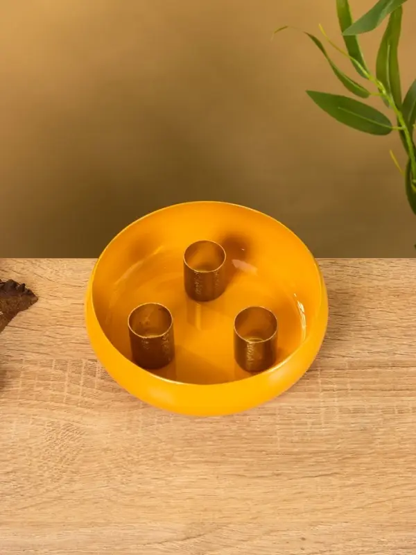 Подсвечник на 3 свечи на магнитах &laquo;Песок&raquo;, 13&times;13&times;4 см