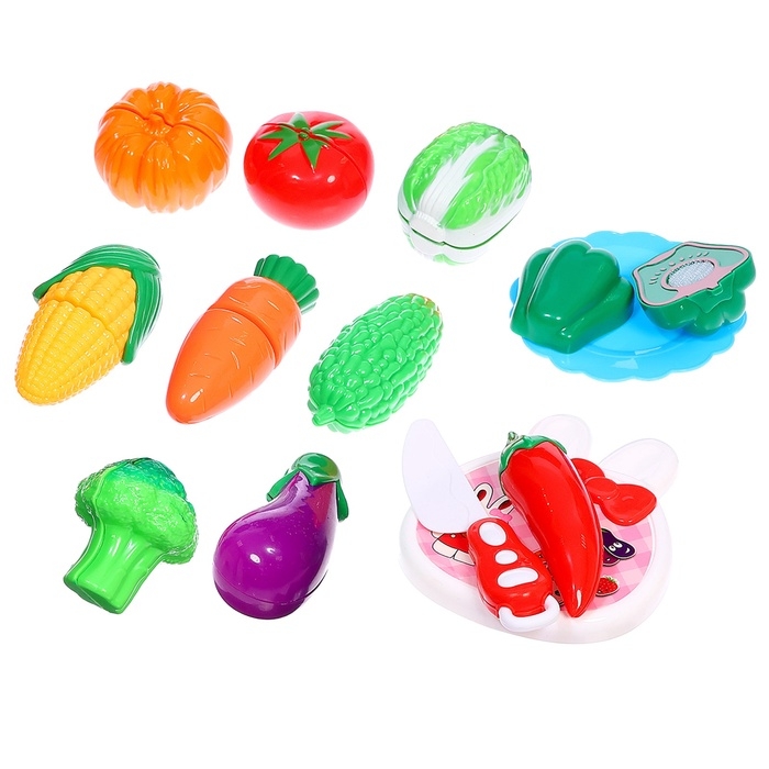 Набор продуктов для нарезки на липучках &laquo;Фрукты-овощи&raquo; №4, МИКС