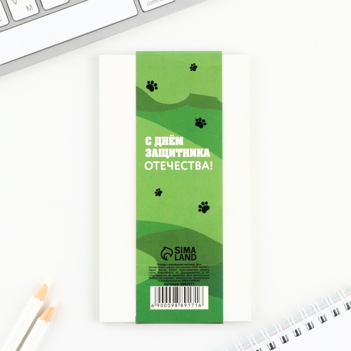 Планер с отрывными листами, 50 листов &laquo;с 23 февраля. Кот&raquo;