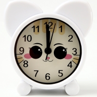 Часы будильник настольные детские &laquo;Кошечка&raquo;, 8&times;8.7 см