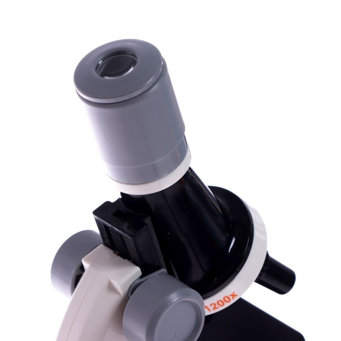 Микроскоп детский «Юный ботаник» кратность х100, х400, х1200, белый, подсветка Микроскоп детский «Юный ботаник» кратность х100, х400, х1200, белый, подсветка