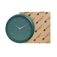Часы настенные, интерьерные "Классика", d-30 см, со стеклом, зеленые