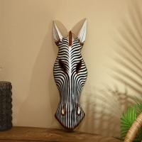 Маска "Зебра" албезия 50 см Маска "Зебра" албезия 50 см