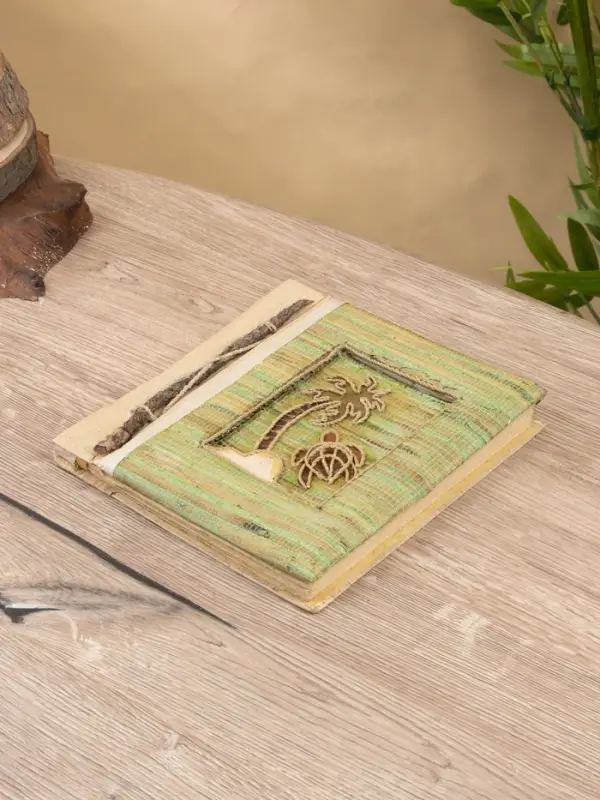 Фотоальбом "Остров с черепашкой" 10 листов, 19х19х2 см, цв. бирюзовый