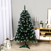 Искусственная ёлка с шишками &laquo;Таёжная элитная, белоснежная&raquo;, 150 см, ПВХ ветки отгибаются