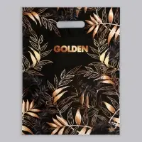 Пакет &laquo;Золотой лес&raquo;, полиэтиленовый, с вырубной ручкой, 40&times;31 см, 30 мкм