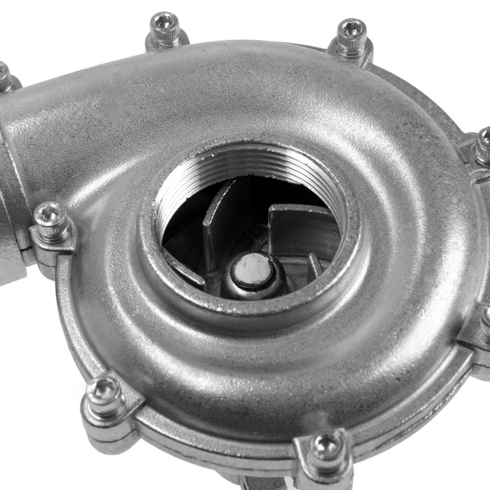 Насадка на триммер ТУНДРА, насос, вход 1/1.5", посадочное место 26 мм, шкив 9 зубьев