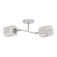 Люстра "Айрис" 2хЕ27 40Вт бело-хромовый 45х26х27 см BayerLux