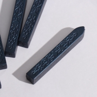 Сургуч для печати стержень "Благородный синий" перламутр 1,1х1,1х9 см Сургуч для печати стержень "Благородный синий" перламутр 1,1х1,1х9 см