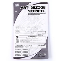 Трафареты &laquo;Цифры и фигуры&raquo;, набор 2 шт., 6 шт. фломастеров