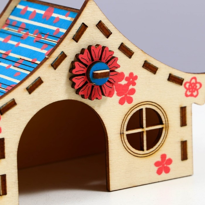 Домик для грызунов, 11 х 5.5 х 7.5 см, фанера Домик для грызунов, 11 х 5.5 х 7.5 см, фанера