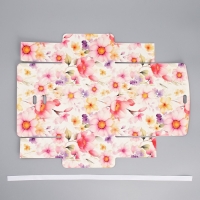 Коробка подарочная складная двухсторонняя, упаковка, &laquo;With love&raquo;, 16.5 х 12.5 х 5 см