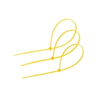 Хомут нейлоновый для стяжки, ТУНДРА, 4.8&times;400 мм, желтый, 100 шт.