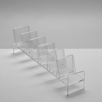 Подставка для выкладки товара, универсальная шесть отделений, оргстекло 2 мм, 4,7&times;27,8&times;4,8 см