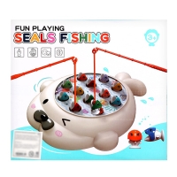 Рыбалка магнитная &laquo;Тюлень&raquo;, 12 рыбок, 2 удочки