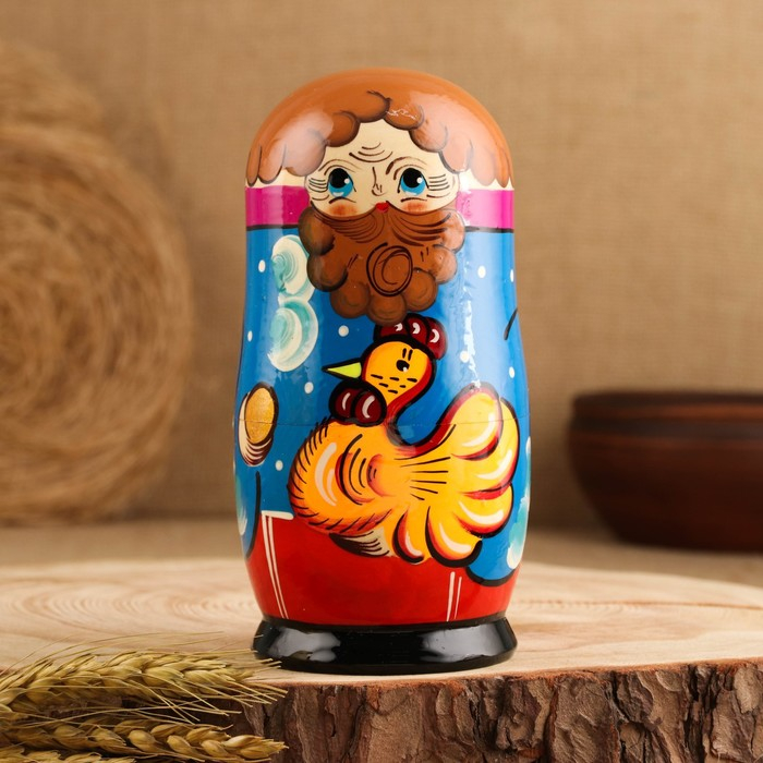 Матрёшка &laquo;Курочка Ряба&raquo;, сюжетная, 5 кукольная, 13,5 - 15 см., микс