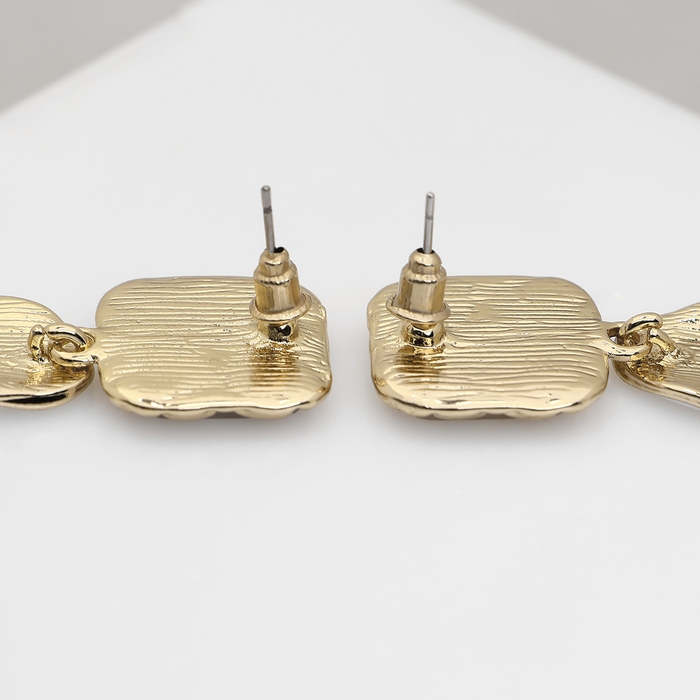 Серьги ассорти &laquo;Геометрия&raquo; соединение фигур, цвет золото