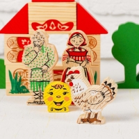 Конструктор &laquo;Первые сказки: Колобок, Курочка Ряба, Теремок&raquo;, 30 элементов